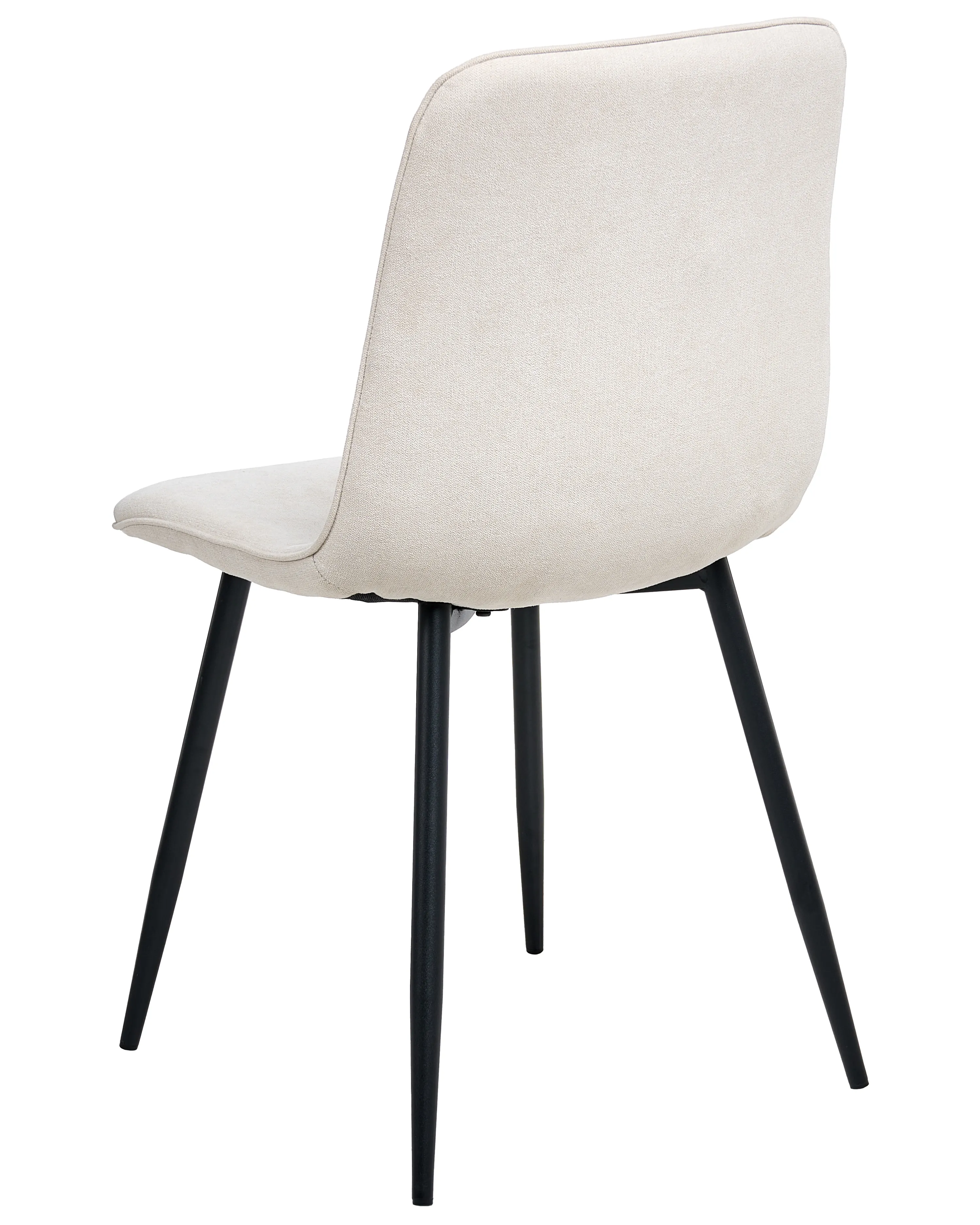 Set van 4 eetkamerstoelen TUSCOLA Stof Lichtbeige