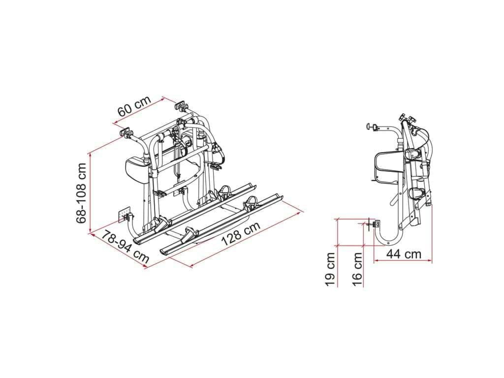 Fiamma Carry Bike Motor Lift 77 fietsendrager