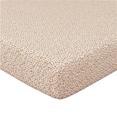 Linge de lit gaze de coton motif feuilles