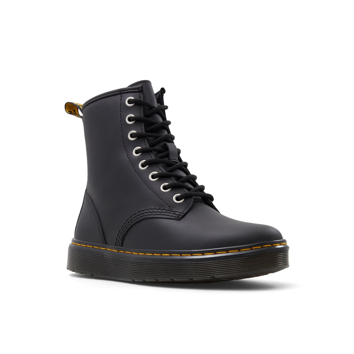 DR. MARTENS-Zavala_fl-Bottillon de combat - Semelle tracteur - Noir