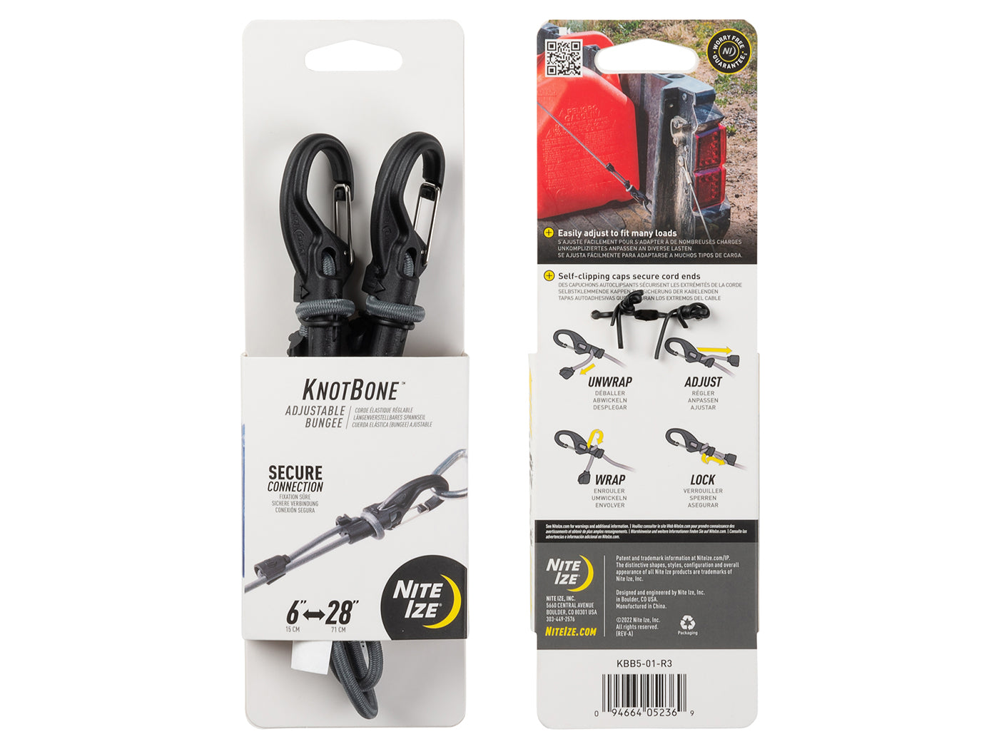 Nite Ize KnotBone Bungee Spanhaak - 71 cm