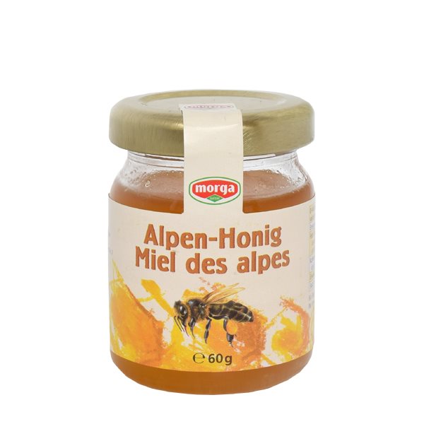 MORGA Midget Alpen-Honig<br>60 g, Glas