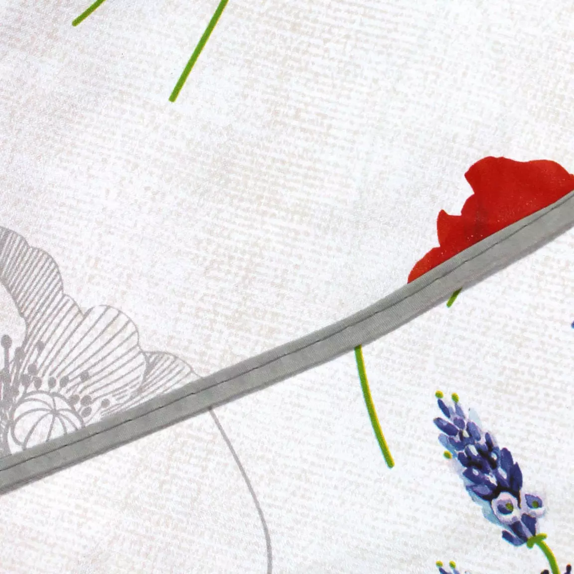 Nappe ronde tissu PVC (D160 cm) Sisteron Rouge