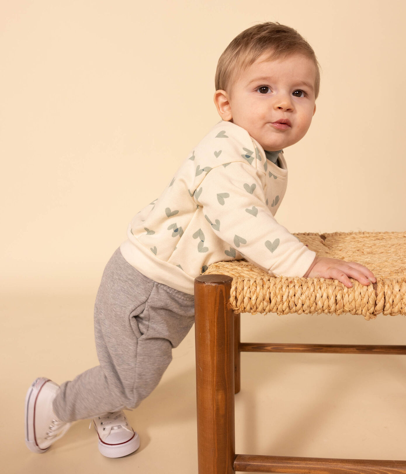 Sweatshirt en molleton imprimé bébé