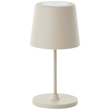 Brilliant USB oplaadbare tafellamp Kaami 2W beige