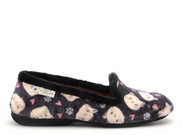 La maison de l espadrille chaussons femme 6147 5 noir
