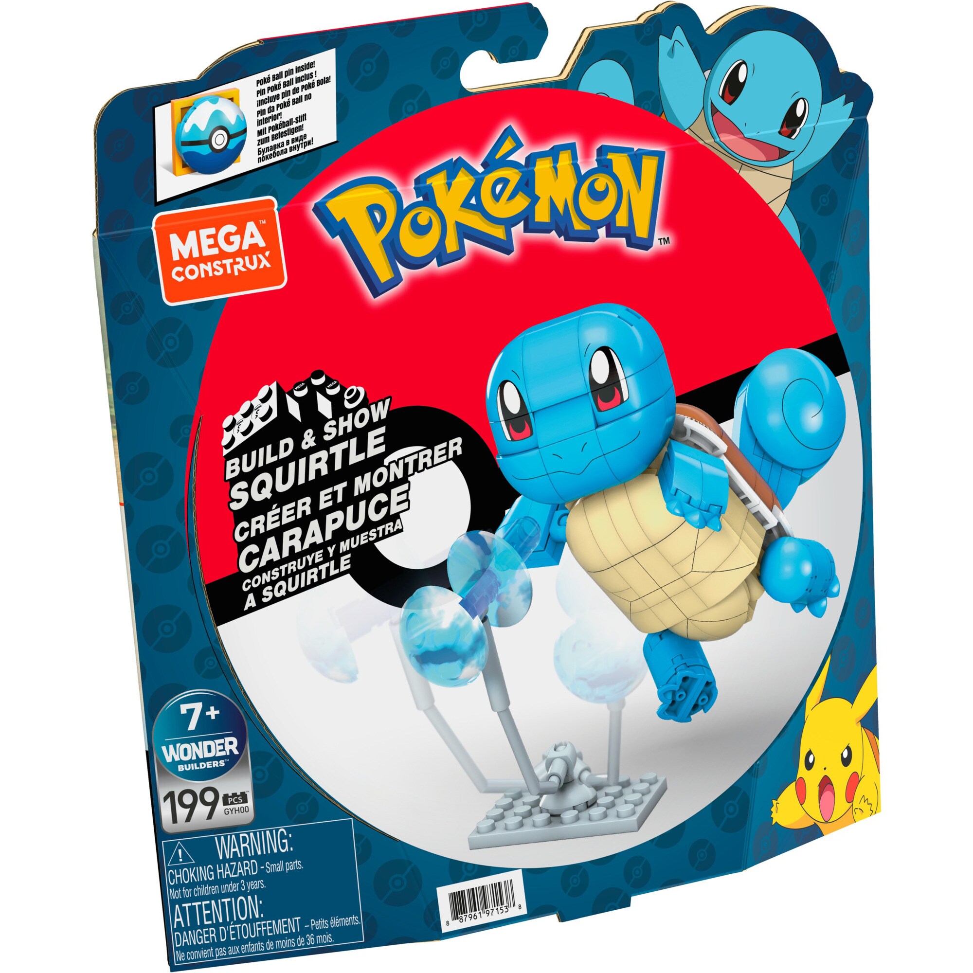 Mattel Konstruktionsspielzeug Pokémon Schiggy