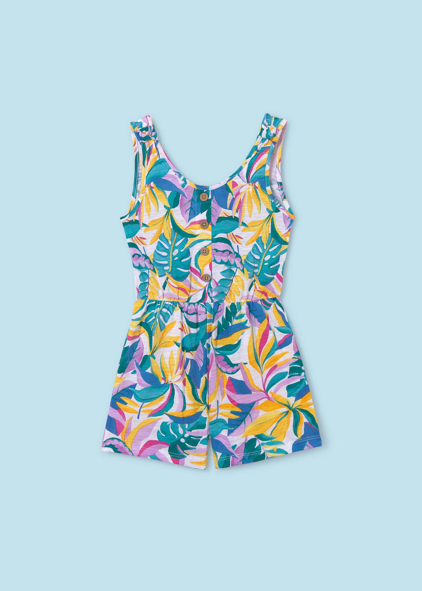 Macacão estampado Better Cotton para meninas