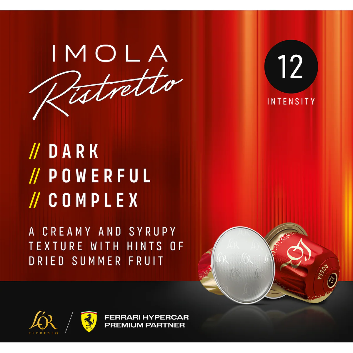 L’OR Imola Ristretto kaffekapsler (10-pakning)