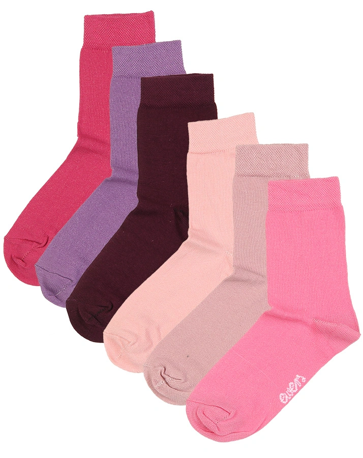 Socken UNI 6er-Pack in fliederrose