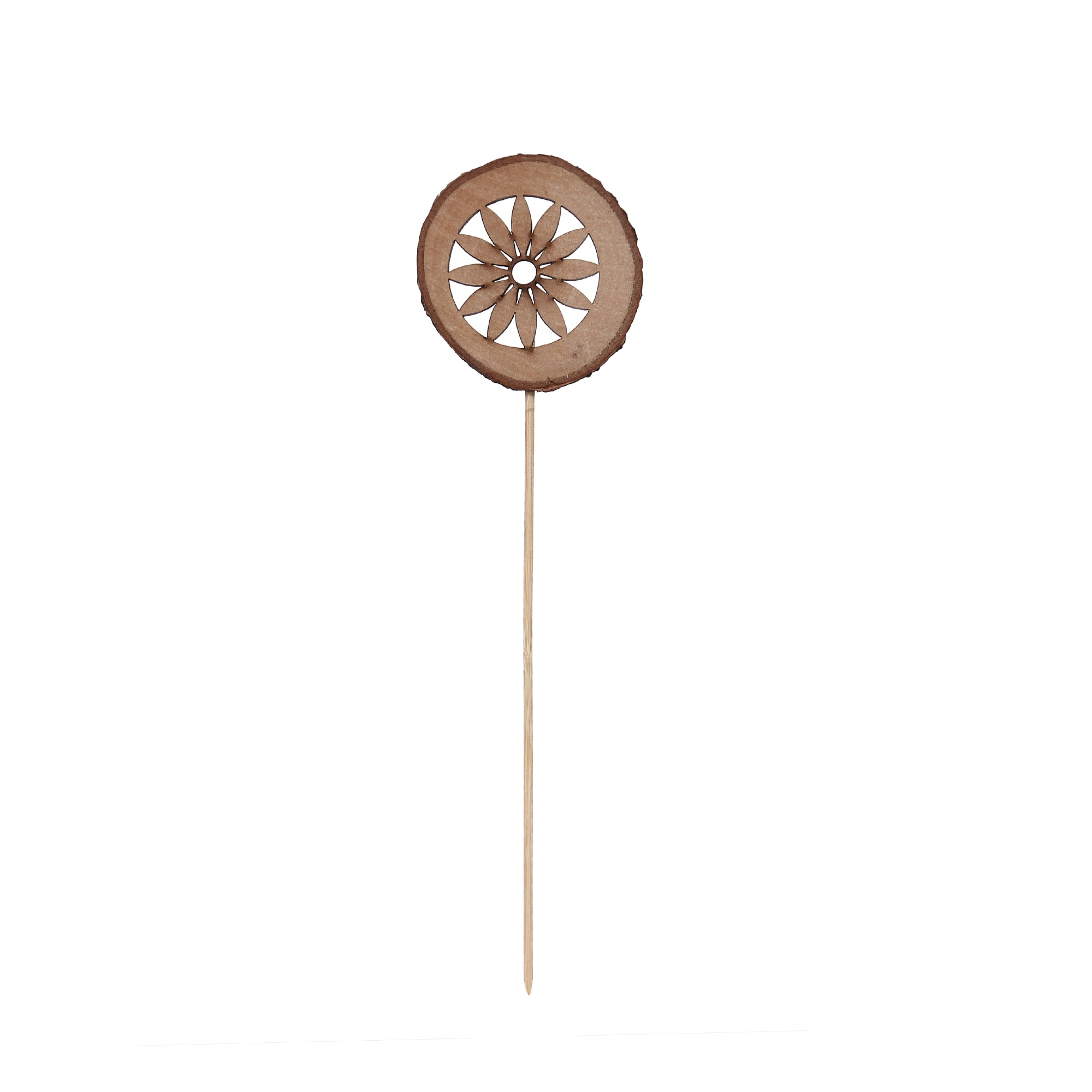 Holzstecker 'Blume', natur, H 33 cm, B 8 cm günstig bestellen