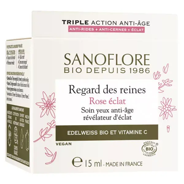 Creme para Olhos Sanoflore Radiant Pink, Certificado Orgânico, 15ml