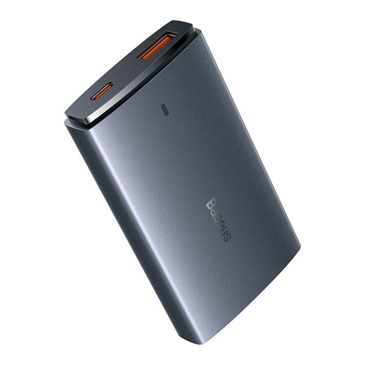 (65W) GaN5 Pro Ultra Slim USB C / USB A Ladegerät Fast Charge Netzteil inkl. USB C Ladekabel   Adapter Stecker EU / UK / US - Schwarz