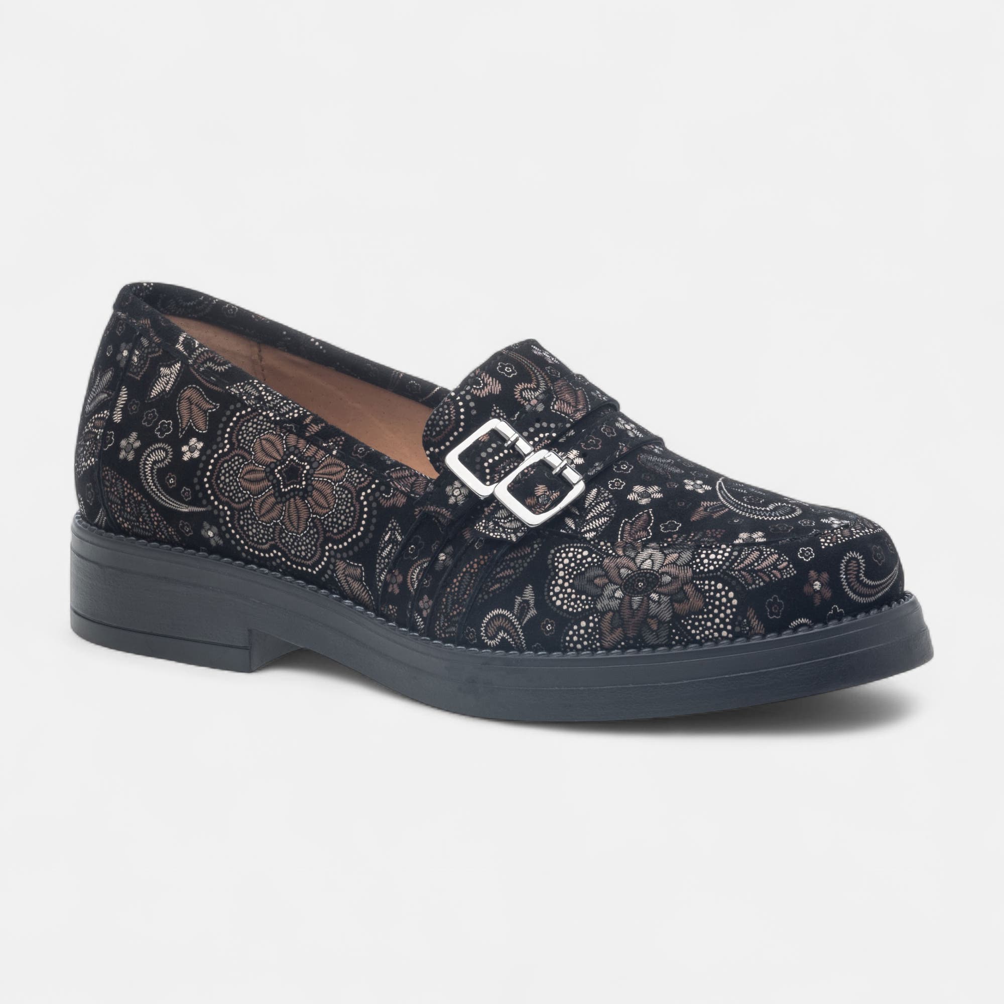 Mocassins Femme en cuir multicolore