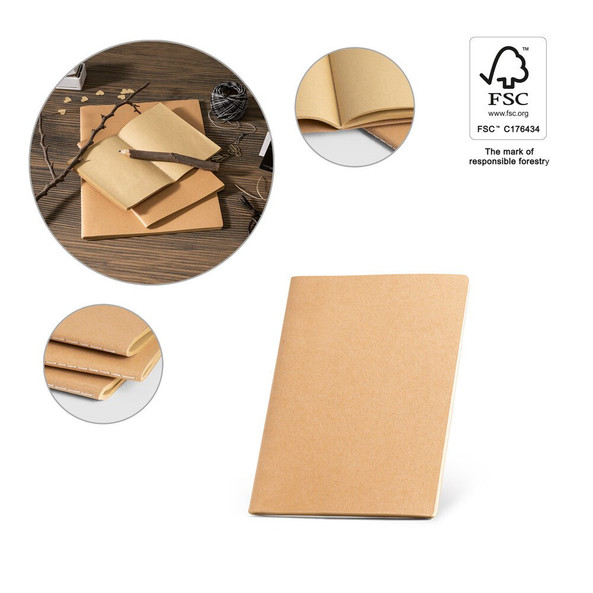 hi!dea 93273 - Bloc-notes A5 à couverture cartonnée (250 g/m²) et pages unies