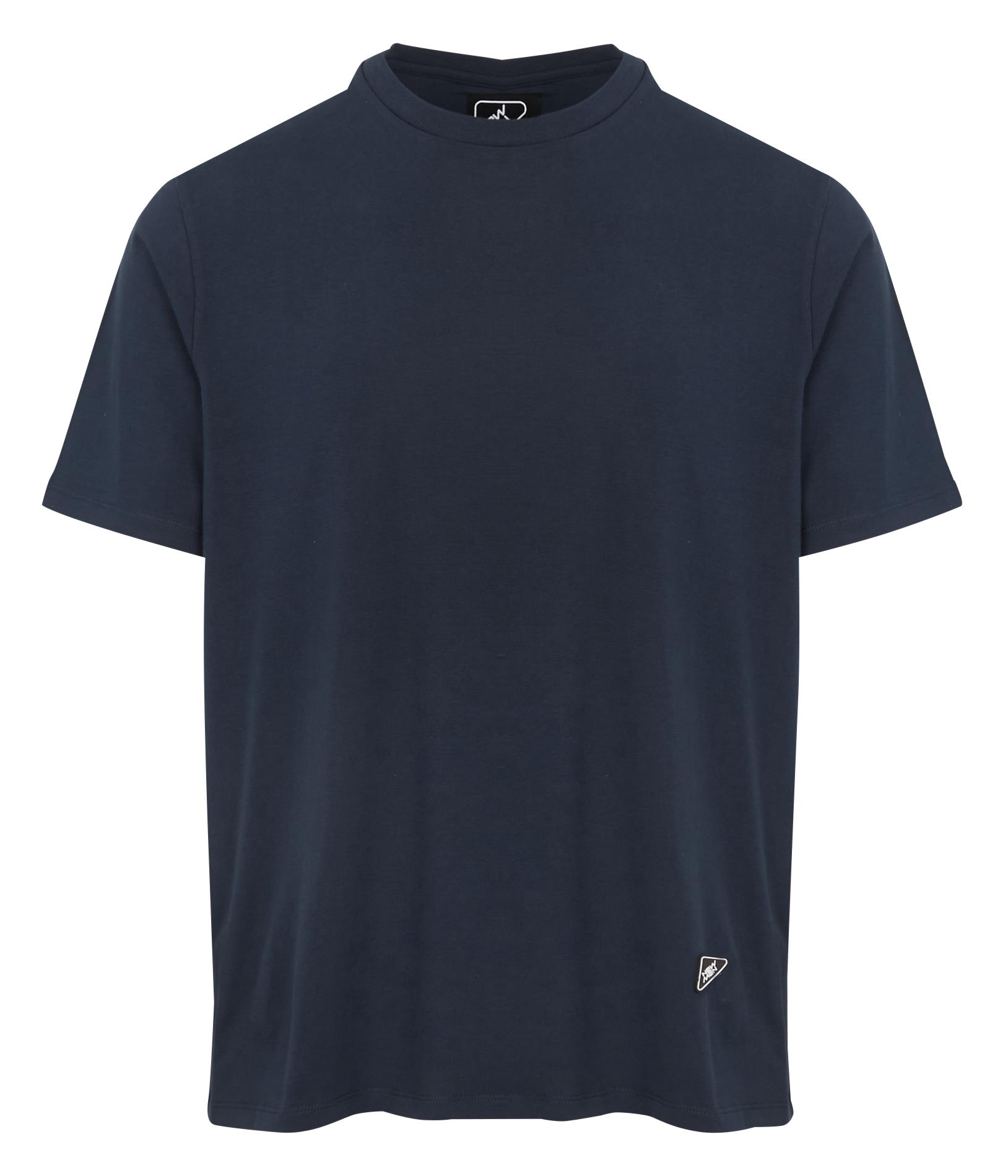 MOVE - Tee-shirt droit col rond en coton | Bleu