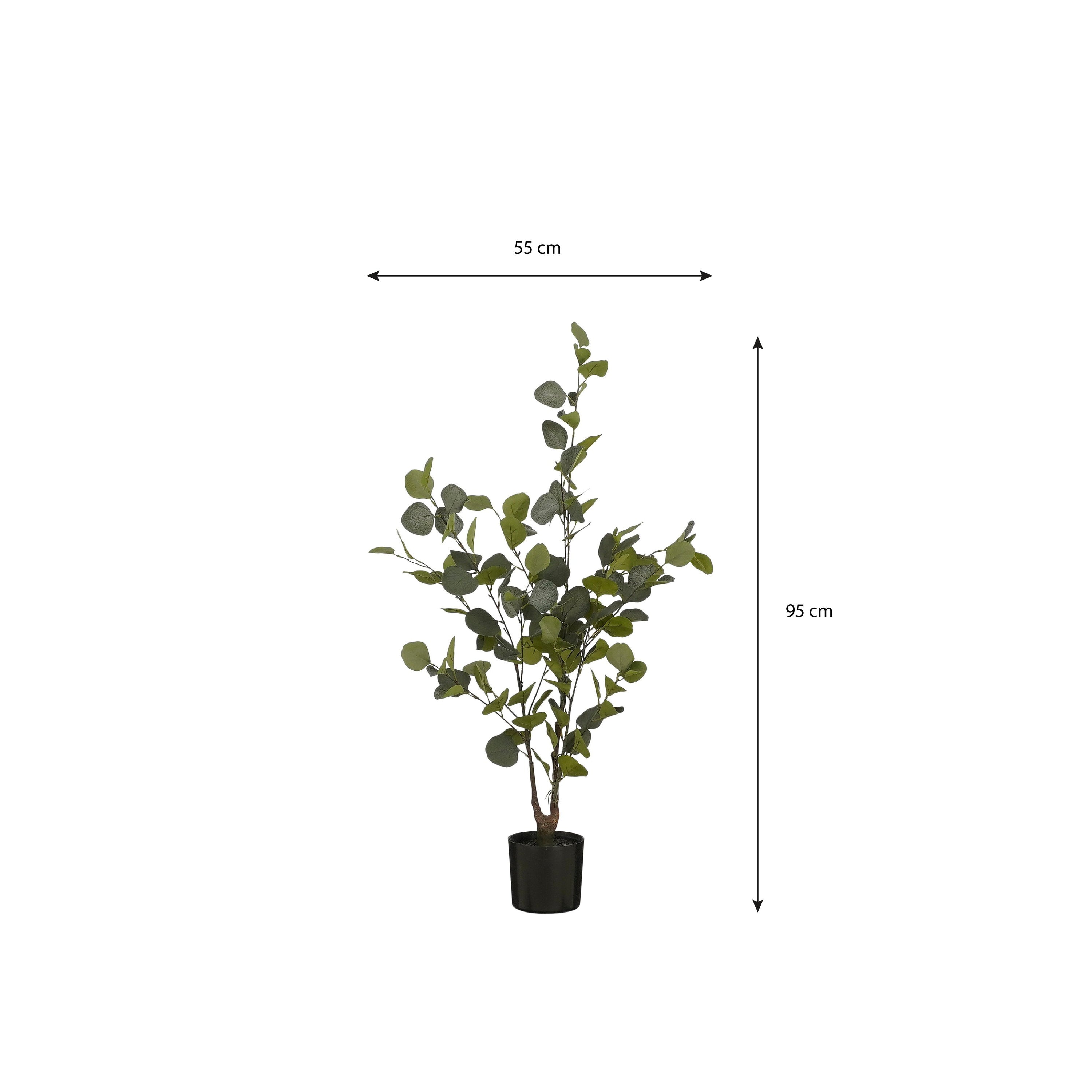 Mica Decorations Eucalyptus boom in pot groen - h95xd35cm
