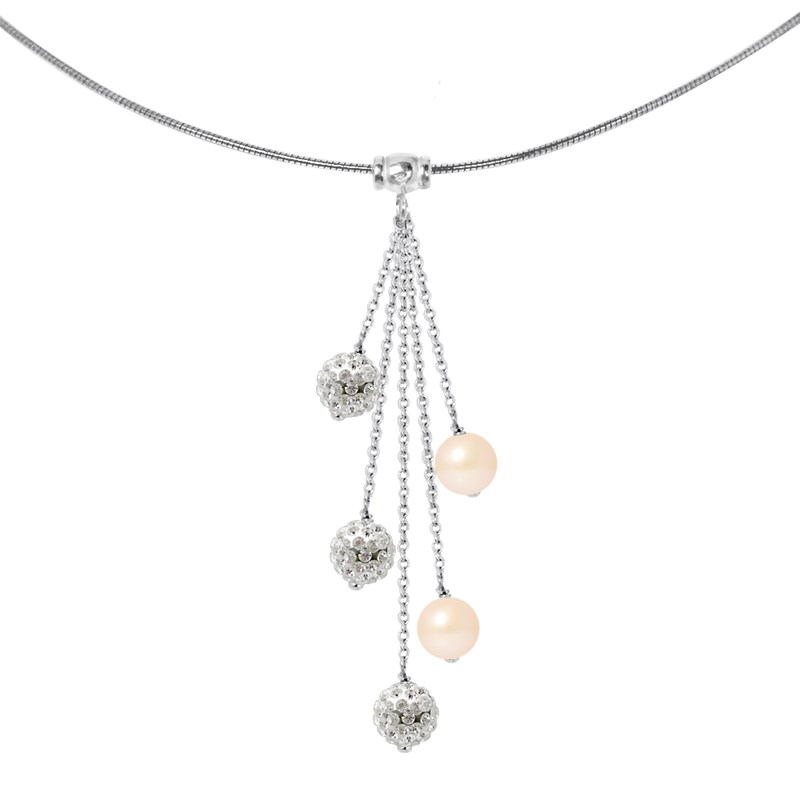 Collier CASCADA - Perles d'eau douce - Argent 925
