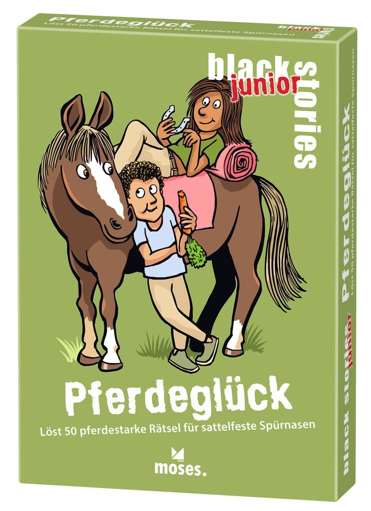 Rätselkarten BLACK STORIES JUNIOR - PFERDEGLÜCK