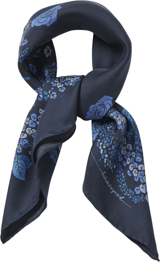 Becksöndergaard Wintery Twill Sia Scarf Navy blazer