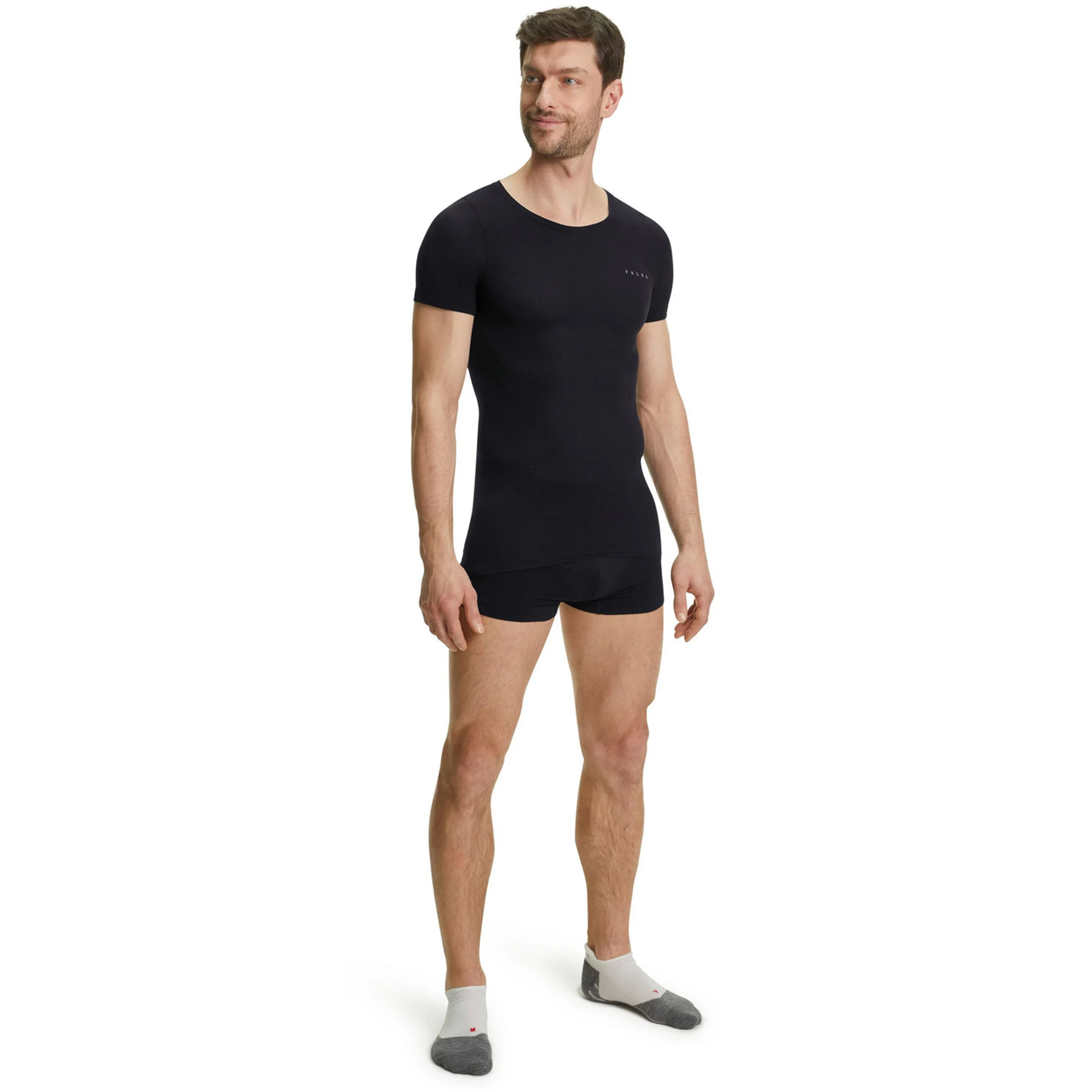 Falke Regular Shortsleeve Maillot De Course Hommes - Noir