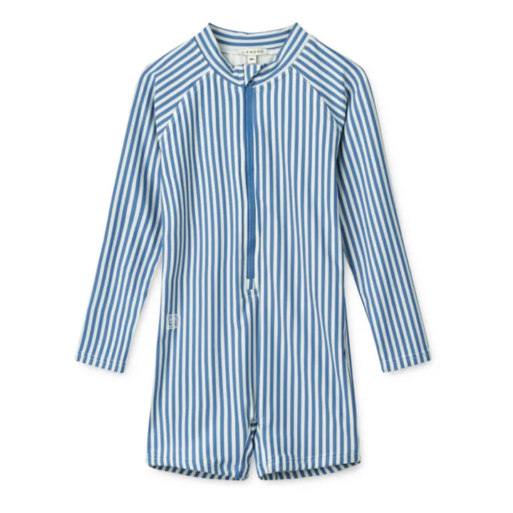 Liewood Combinaison Anti-UV Max Rayée | Bleu