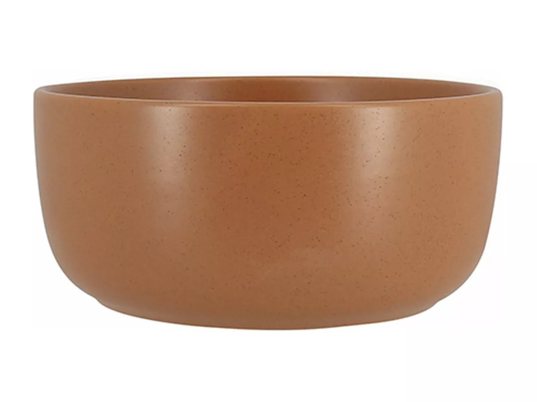 Novastyl - Lot 6 Assiettes Coupes Arita 15cm En Gres Marron