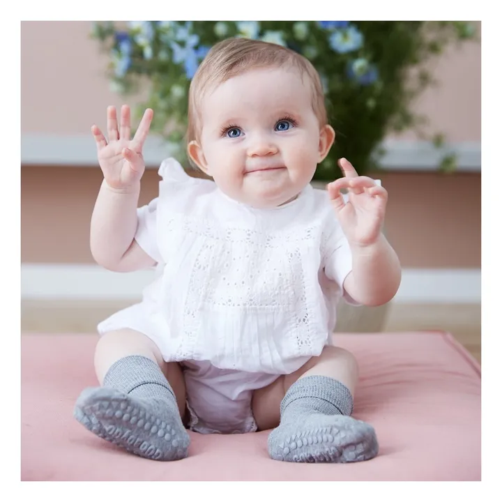 GOBABYGO Chaussettes Anti-Dérapantes | Gris