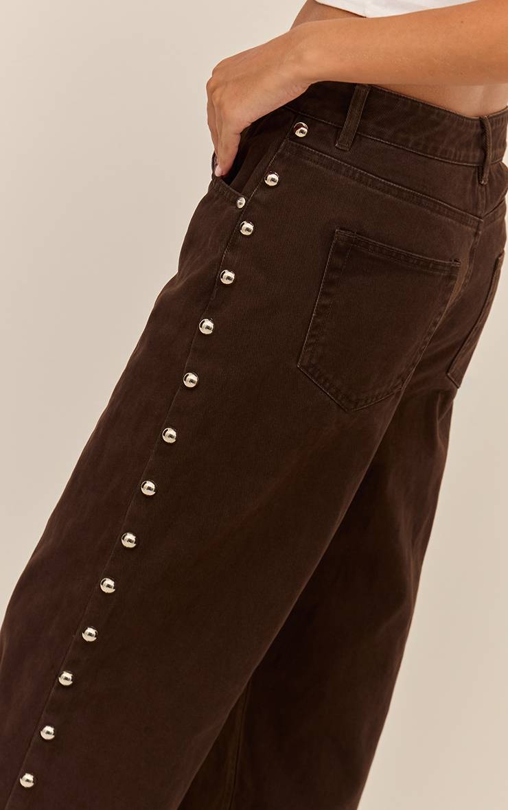 Chocolat Jean Taille Haute À Clous