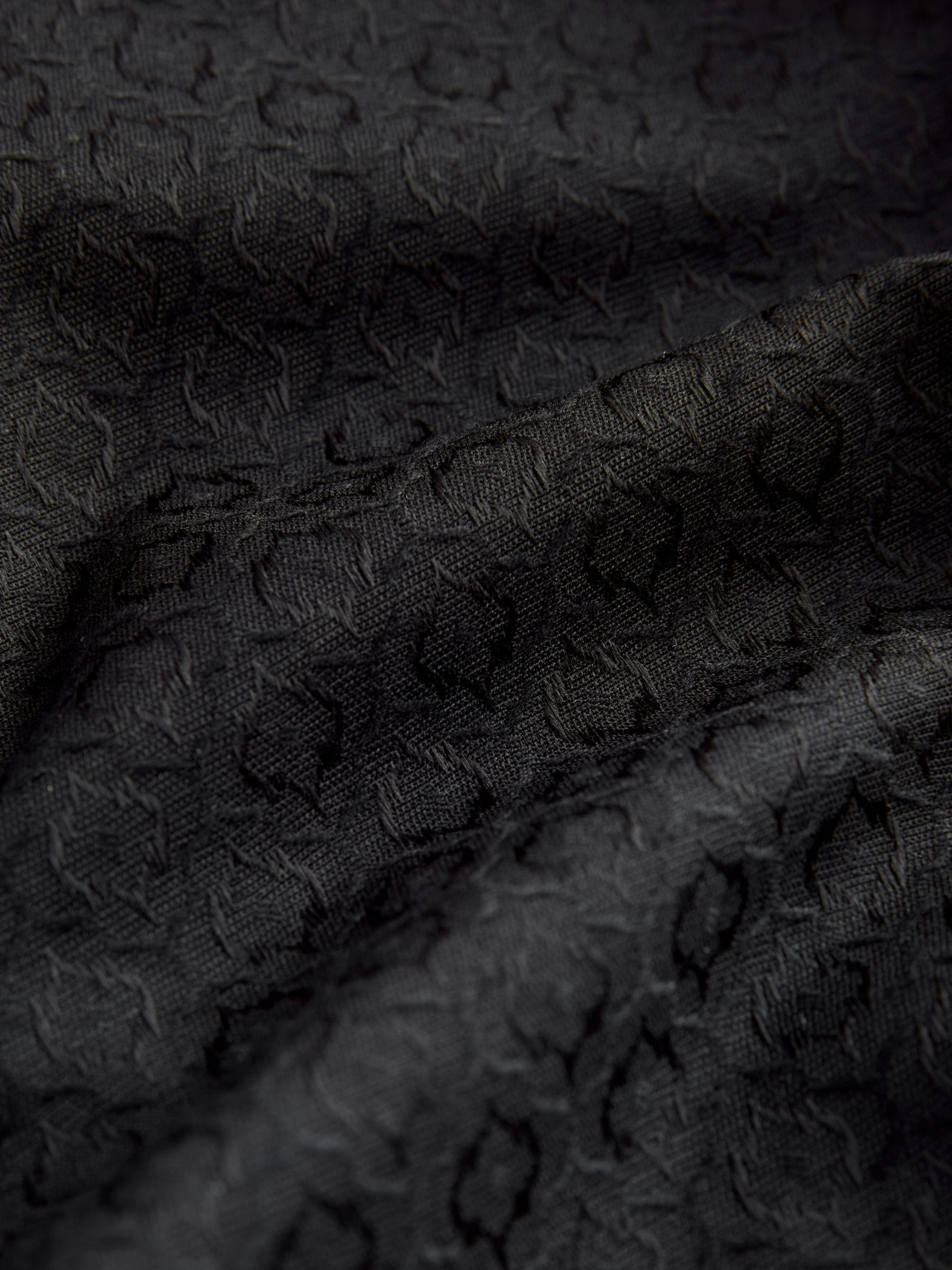 Zwart - Slim Fit Jacquard Suit Trousers