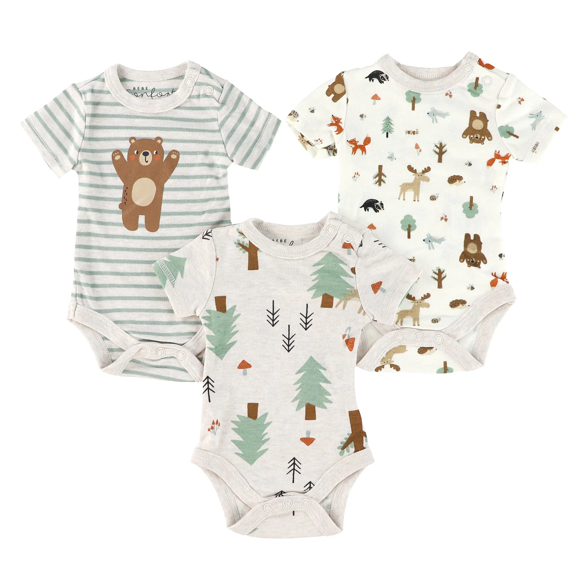 Bébé Confort Cache-Couches Ensemble de 3 Forêt 0-30mois