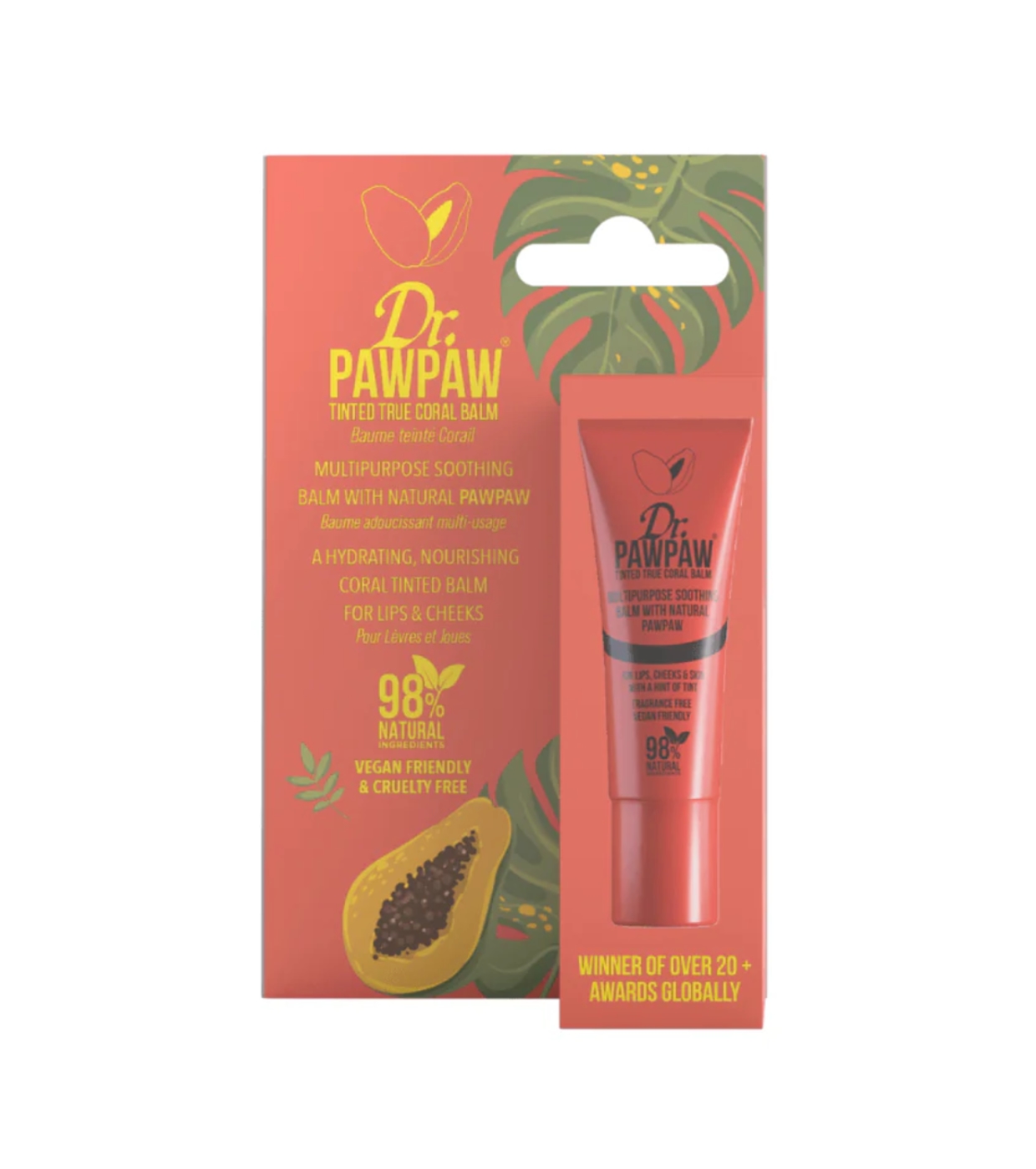 Dr. Paw Paw - Bálsamo labial colorido multifuncional - True Coral