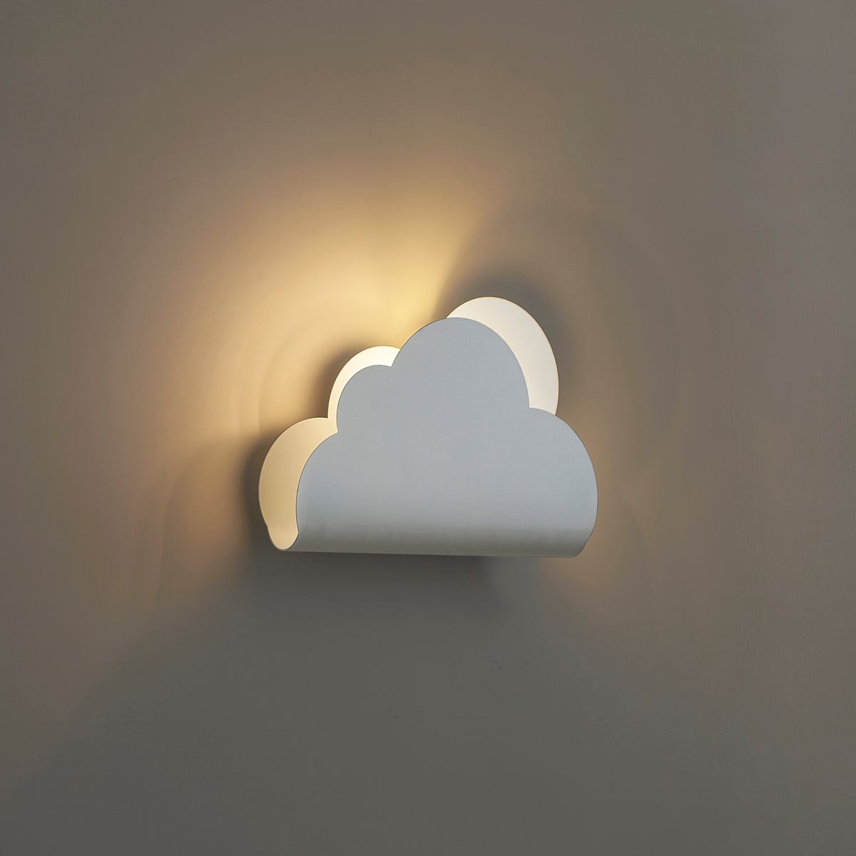 Kinder wandlamp wit wolk met zon - Cloudy