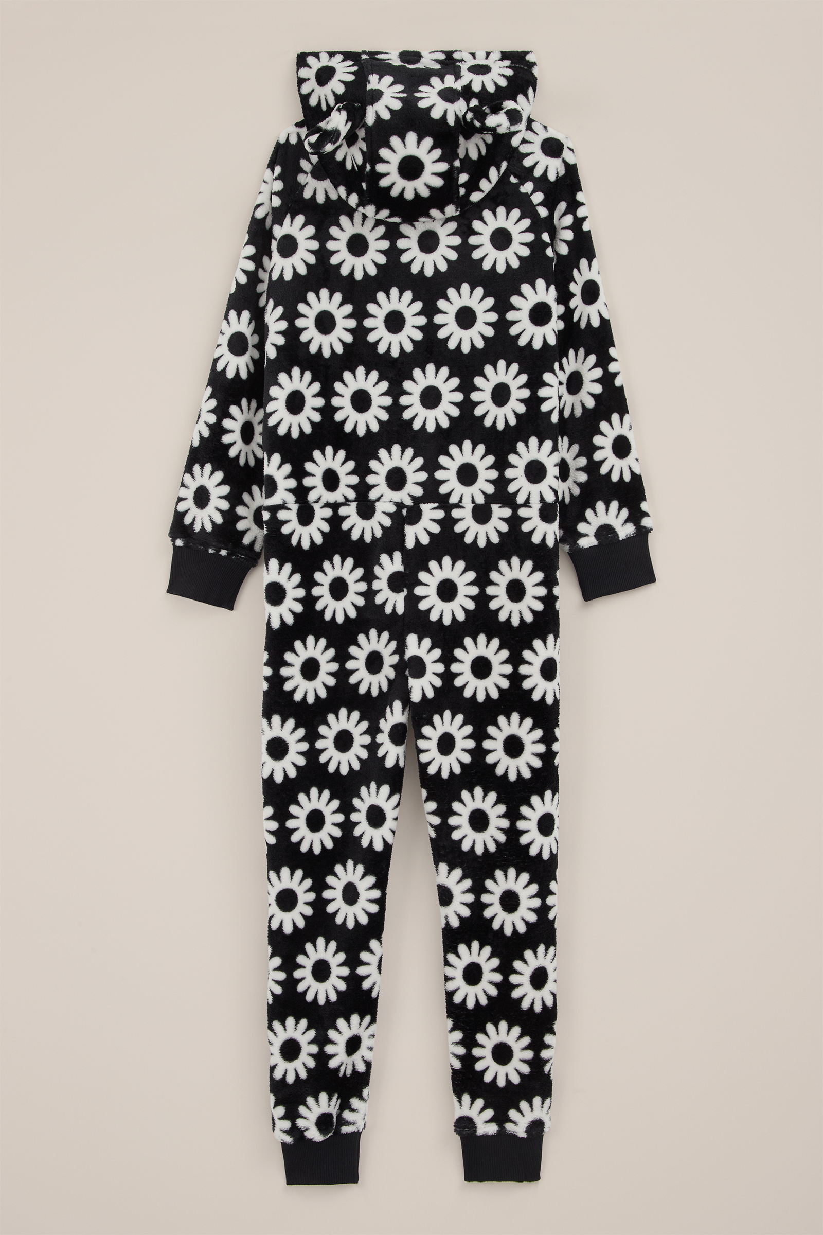 Meisjes onesie met dessin WE Fashion Zwart