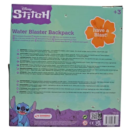 Sambro Disney Stitch Wasserpistole mit Wasserspritzrucksack