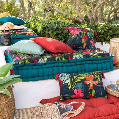 Futon motif exotique