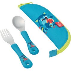 PICNIK Set de couverts MINIZ Raton laveur, 3 pièces