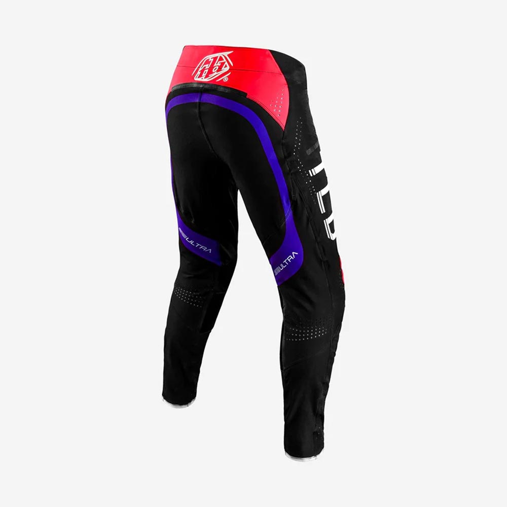 Troy Lee Designs - Pantalon SE Ultra Reverb Noir / Rouge fluo / Violet