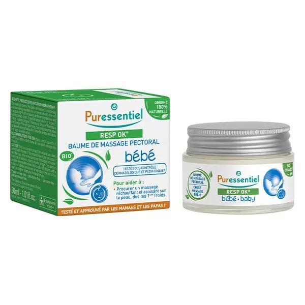 Bálsamo Respiratório para o Peito Puressentiel para Bebês 30ml