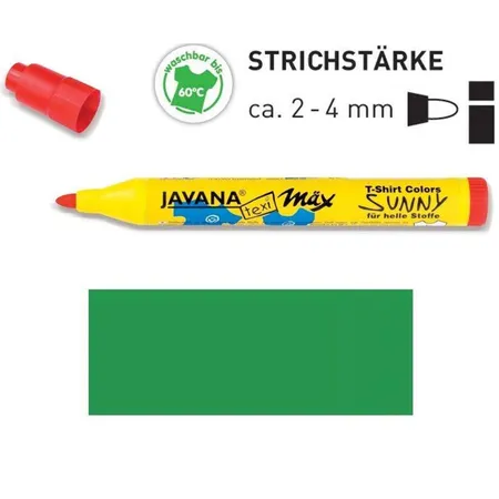 KREUL Javana texi mäx Sunny medium für helle Stoffe Grün