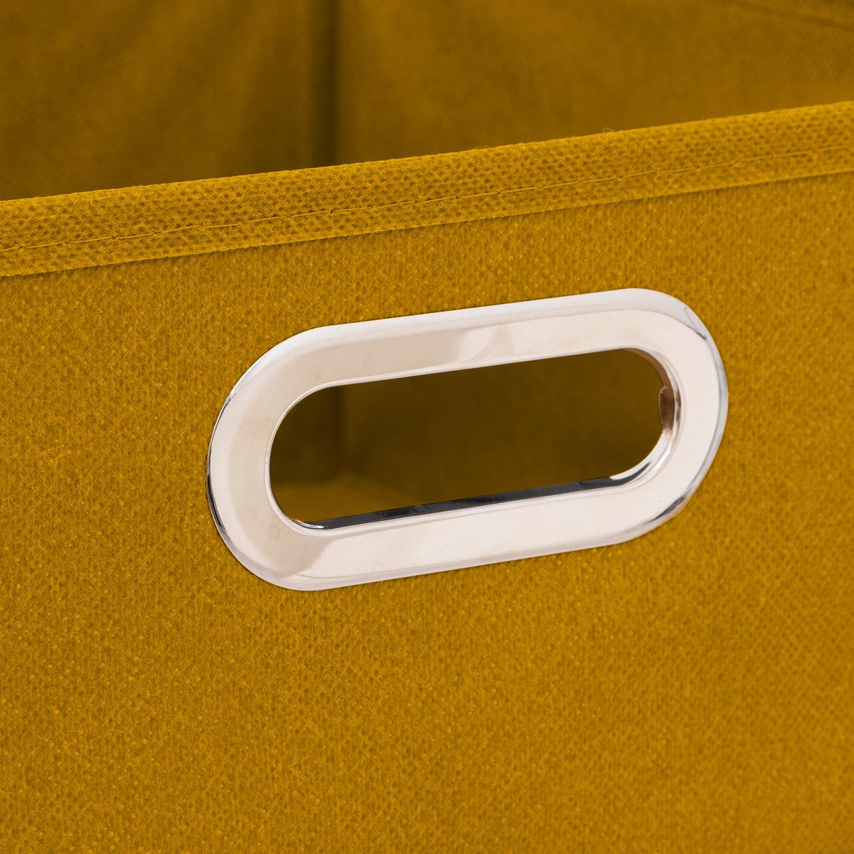 BOITE DE RANGEMENT 31X15CM MOUTARDE