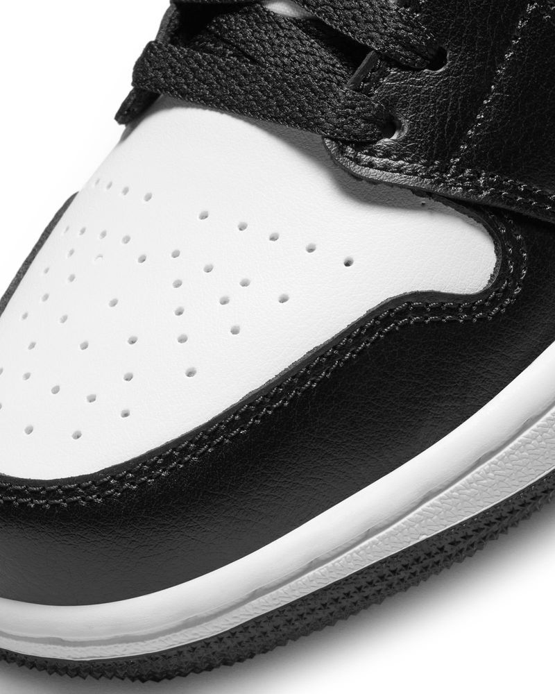 Chaussures Nike Air Jordan 1 Low Blanc & Noir pour femme