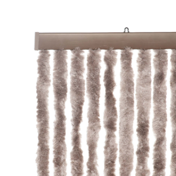 Livn deurgordijn Chenille taupe 100x230 cm