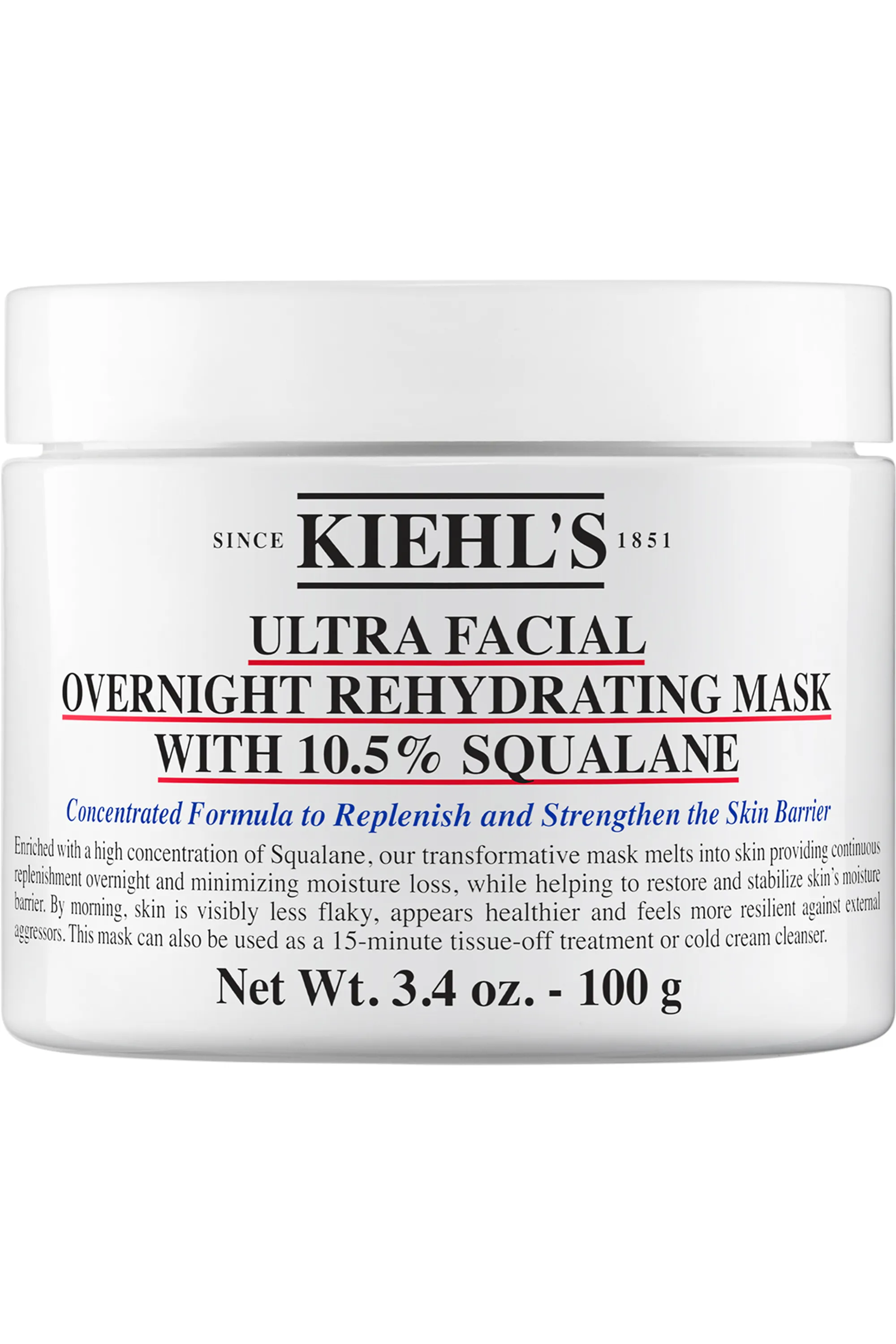 Kiehl's Masque de nuit réhydratant Ultra Facial Overnight Rehydrating Masque-100 ml