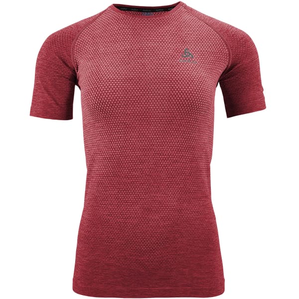 T-shirt running ODLO MC ESSENTIAL SEAMLESS AMERICAN BEAUTY MELANGE