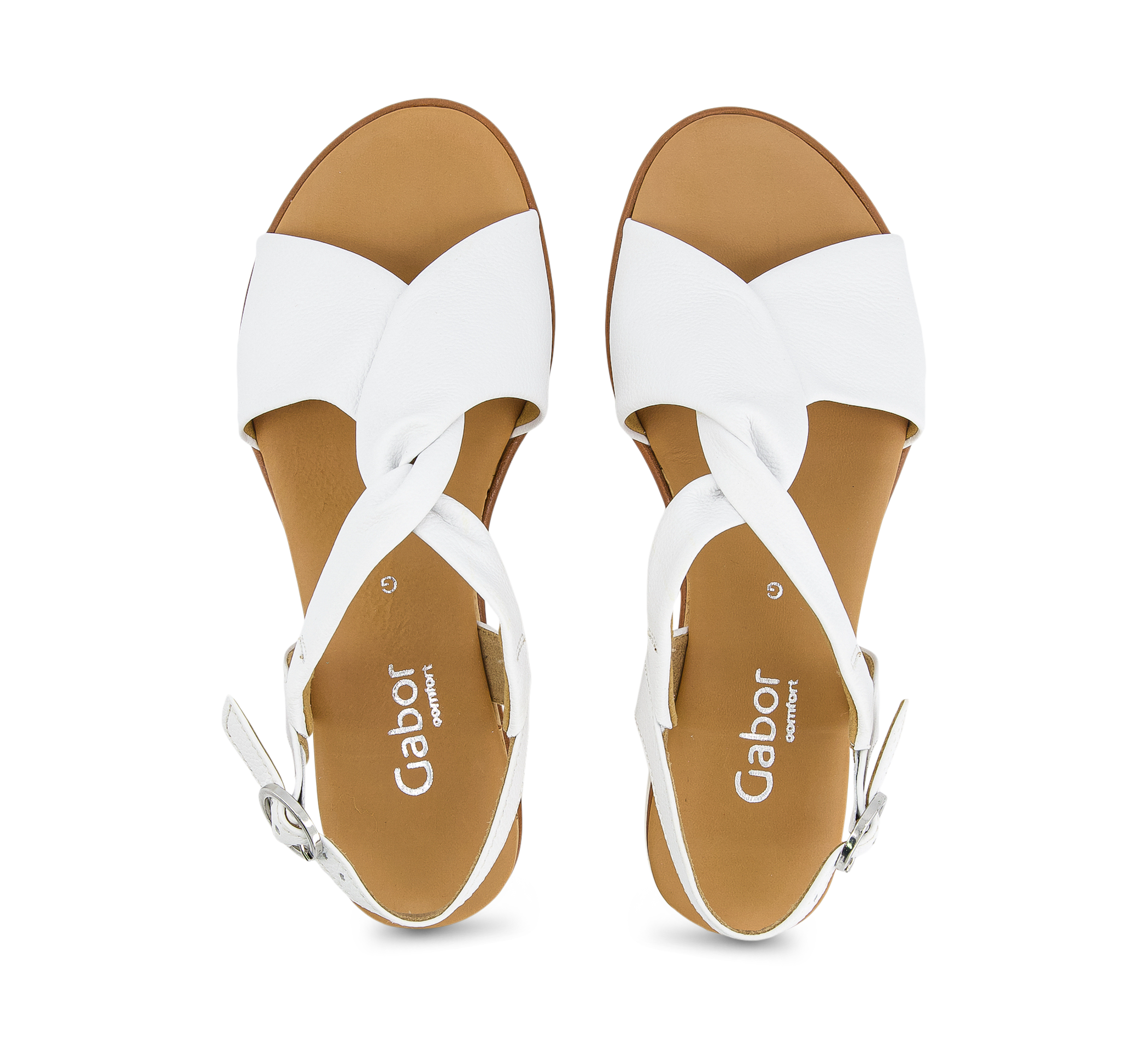 Gabor Riemchensandalen weiss