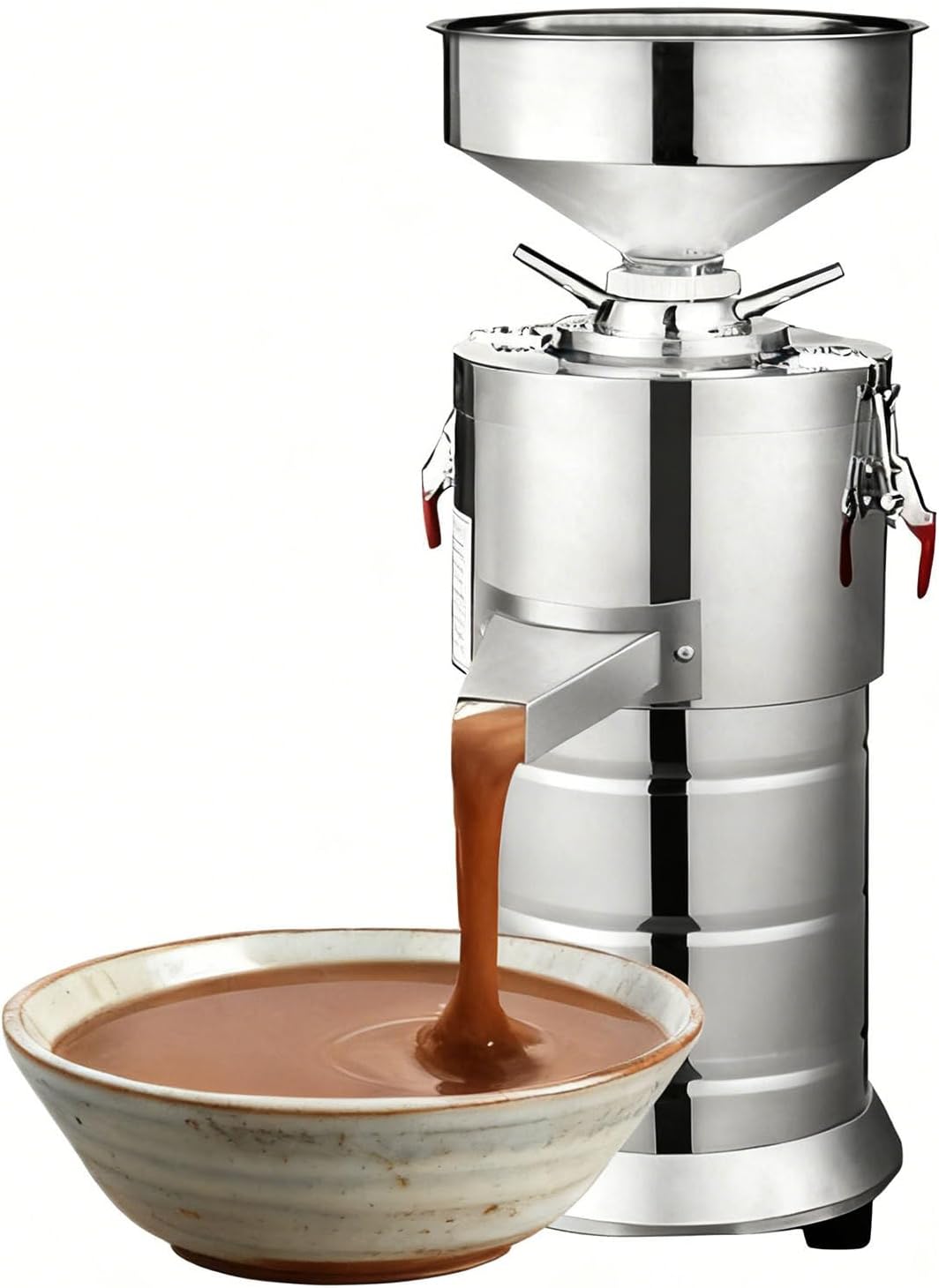 1100W Elektrische Erdnussbutter-Maschine zum Mahlen von Mandeln, Cashewnüssen & Sesam | 15 kg/h Hohe Leistung & Einstellbare Konsistenz | Sicherheitssperre & Einfach zu Reinigender Edelstahl