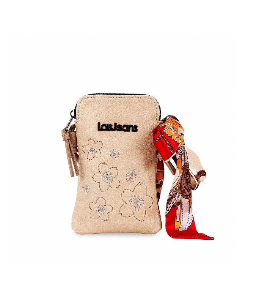 Bolsa para celular Lois Mini 310721 Bege - 11x17,5x1cm -