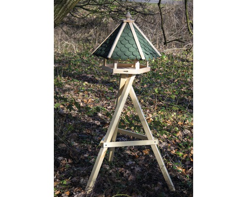 Voederhuisje met groene bitumen shingles 51x45x41 cm