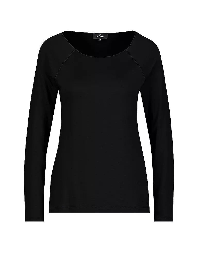 MONARI Langarmshirt schwarz
